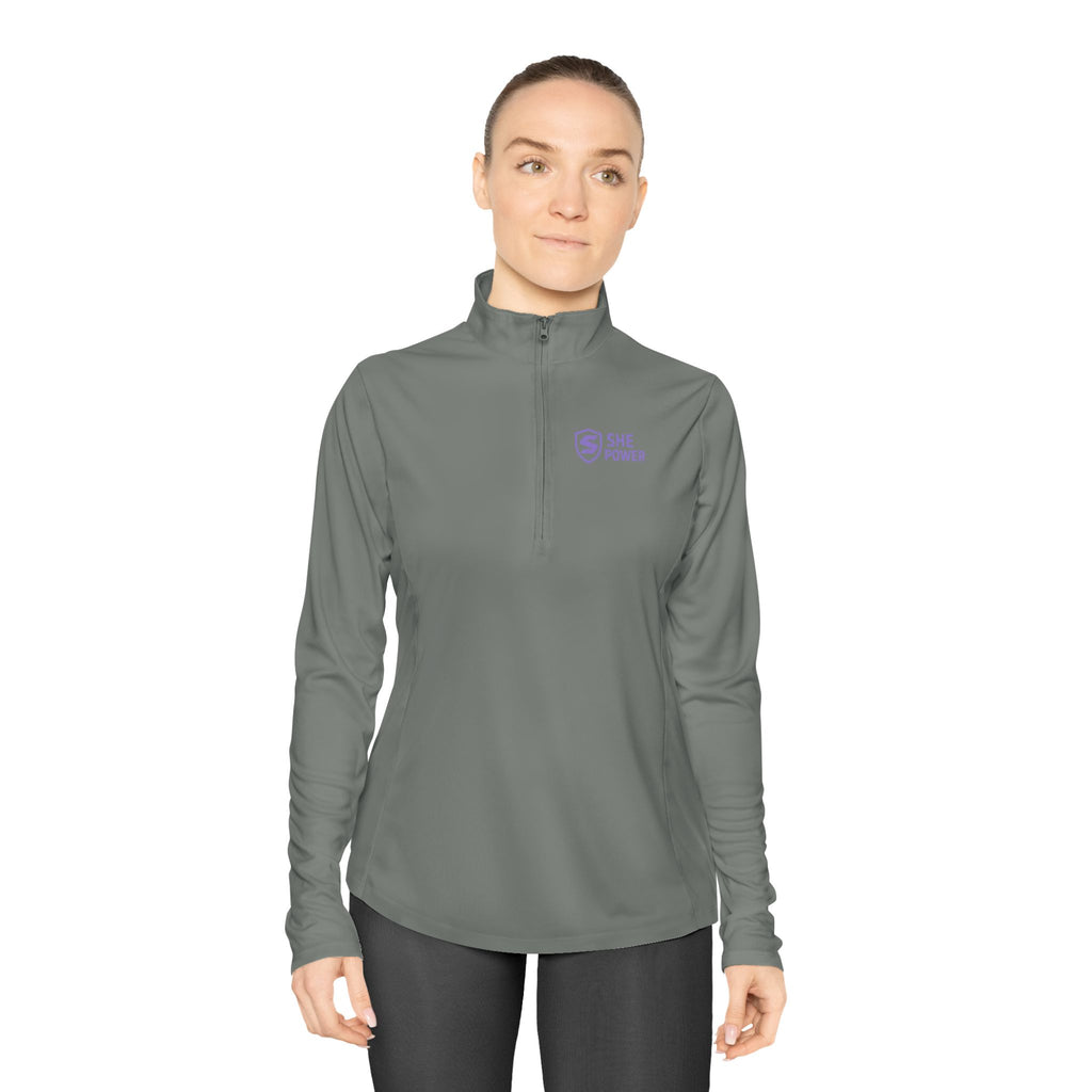 ShePower™ Ladies Quarter-Zip Pullover