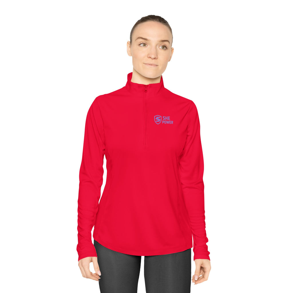 ShePower™ Ladies Quarter-Zip Pullover