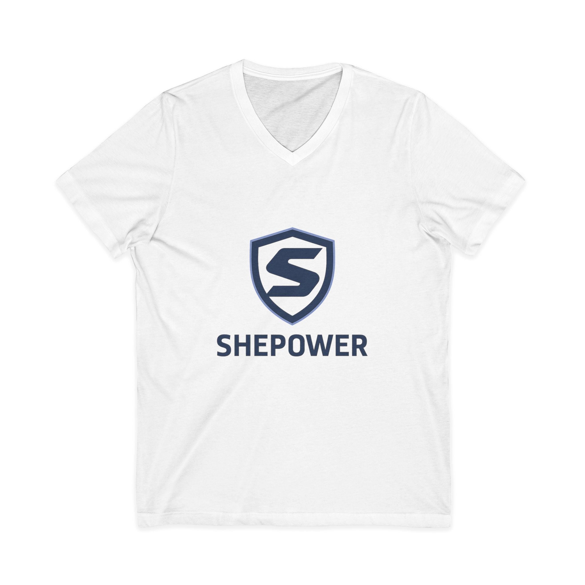 ShePower™ Performance V-Neck Tee for Fitness Enthusiasts