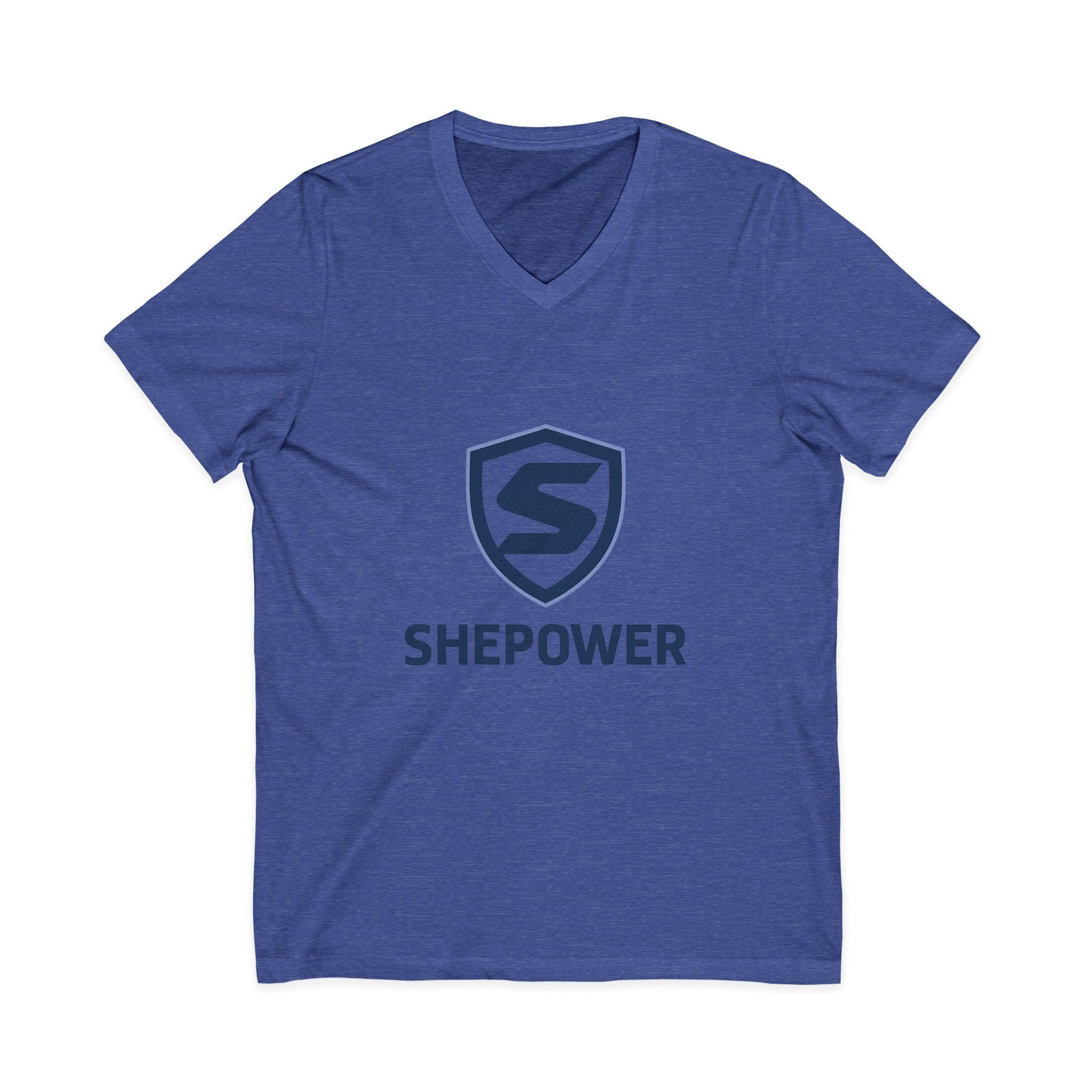 ShePower™ Performance V-Neck Tee for Fitness Enthusiasts