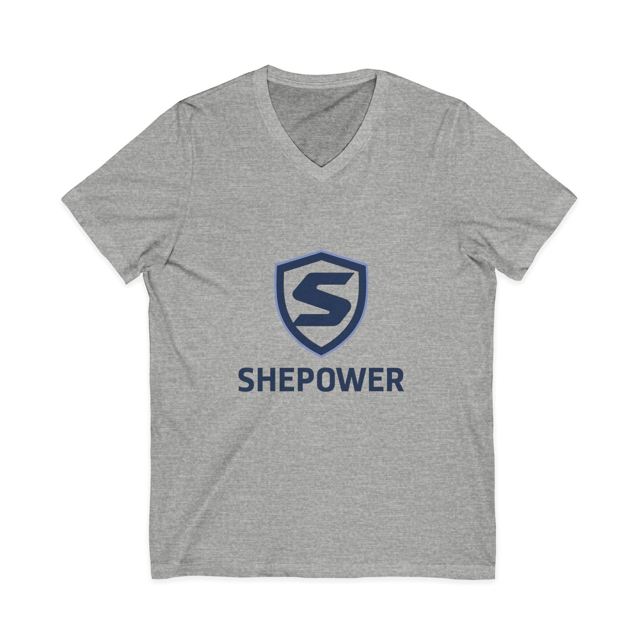 ShePower™ Performance V-Neck Tee for Fitness Enthusiasts
